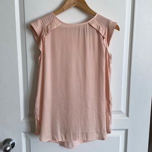 LOFT Short sleeve blouse in light pink